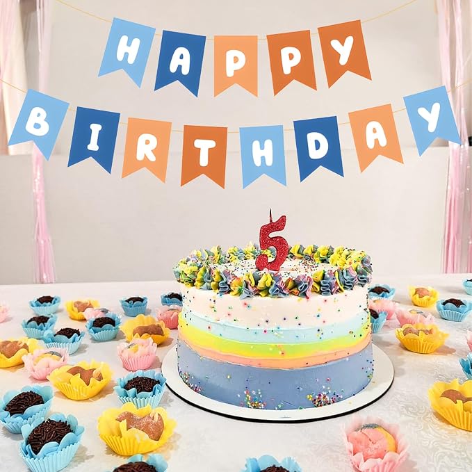 ZHENGYE Happy Birthday Banner Sign Party Decoration - Image 4