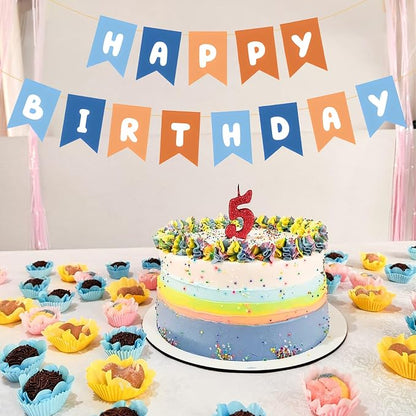 ZHENGYE Happy Birthday Banner Sign Party Decoration - Image 4
