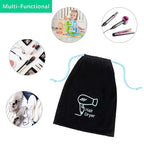 Hair Dryer Bag 11.8’’x 14’’ Storage Organizer Bag For Hairdryer and All Hair Tools With Drawstring, Ideal for Travel, Gym, Hotel or Home Use (One Pack)