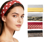 8PCS Weazppre Fashion Headband, Polyester Blend Hair Band Accessory for Women, Girls, Teens, Elastic Style for Exercise, Sports, Yoga, Daily Wear