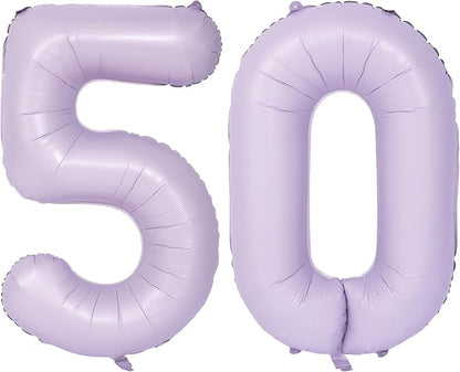 40 In Matte Purple Number Balloons Helium Foil Mylar Balloon Digital 50 | by Exquisitehighqualitypartydecorationstomeetyoureveryneed%EF%BC%81