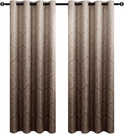 DWCN Ombre Blackout Curtains for Bedroom - Image 8