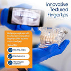 Inspire Black Nitrile Disposable Gloves | 4.5 Nitrile Safety Medical Exam Cooking Cleaning Disposable Black Gloves (Blue - Box of 100, XXL)