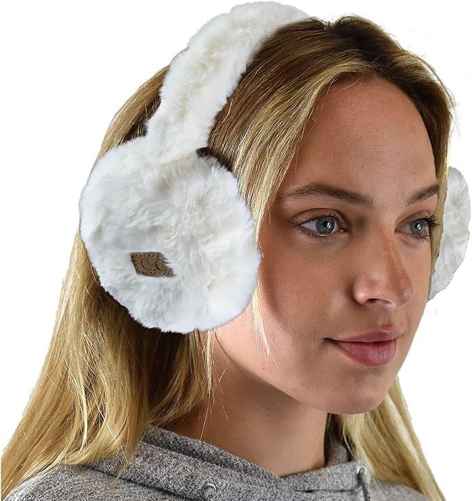 C.C Soft Winter Warm Adjustable Headband Ear Warmer Earmuffs