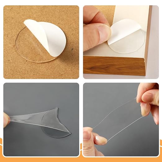 JANYUN 144Pcs Sticky Tack Tape for Walls, Sticky Dots Strips Adhesive | Heavy - Image 3
