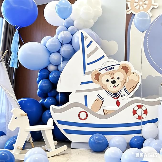 Blue Balloons Blue Birthday Decorations - Image 7