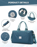 Gym Bag Womens,Travel Duffel Carry on Bag Sport Tote Bag Weekend Overnight Bag