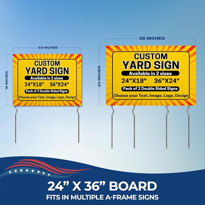 Custom Yard Sign by DreamController, 24x18 | Lawn Signs Custom, Made in USA | - Image 4