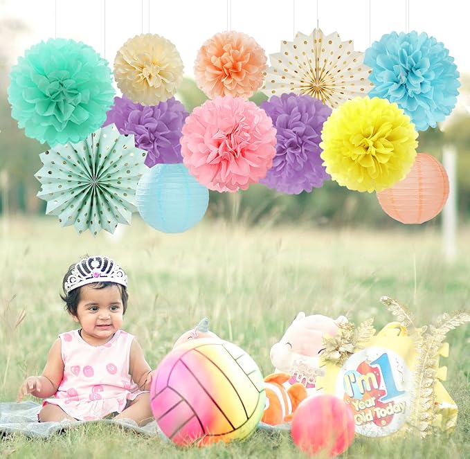 Pastel Rainbow Party-Decorations - Image 6