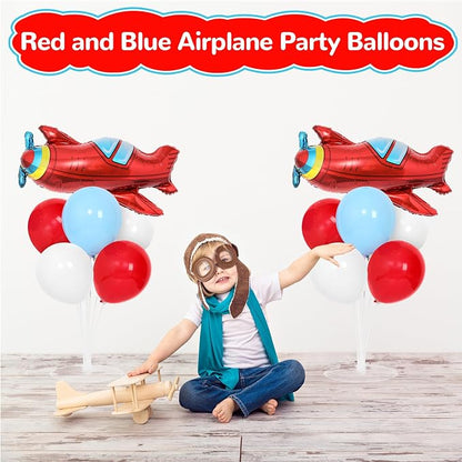 Airplane Birthday Party Balloons Stand Kit 2 Sets - Image 6