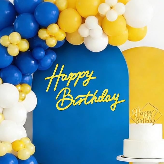 TONIFUL Happy Birthday Sign for Backdrop by TONIFUL