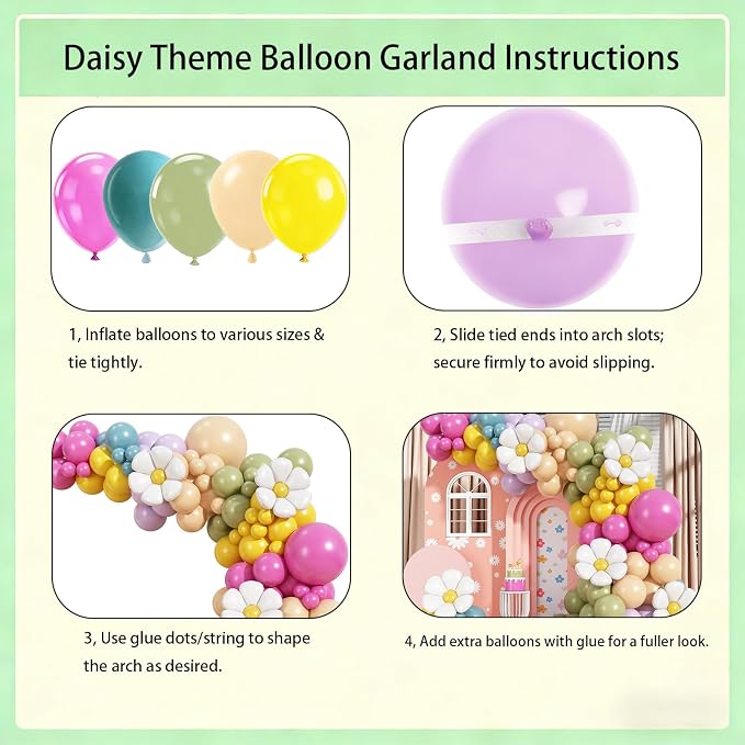 Daisy Flower Balloon Arch Kit - Image 4