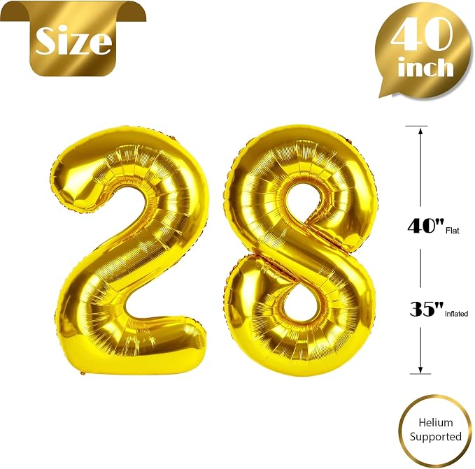 Gold 28 Balloon - Image 3
