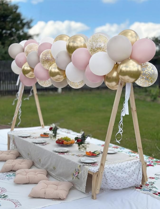 Dusty Pink and Gold Balloons - Image 6