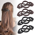 4 Pack Vintage French Barrette Hair Clips, 2025 New Hair Accessories for Women, Strong Hold No Slip Styling (Style C)