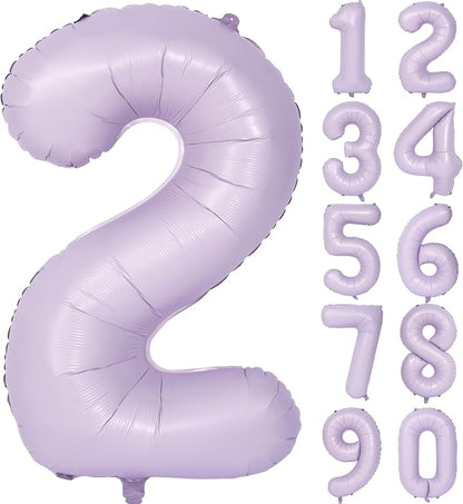 40 In Matte Purple Number Balloons Helium Foil Mylar Balloon Digital 2 | Perfect by Exquisitehighqualitypartydecorationstomeetyoureveryneed%EF%BC%81