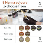 Marie-José Henna Dye - Professional Henna Tint for Spot Coloring - Covers Grey Hair - Root Touch Up - Good for 50 Applications (Chestnut)