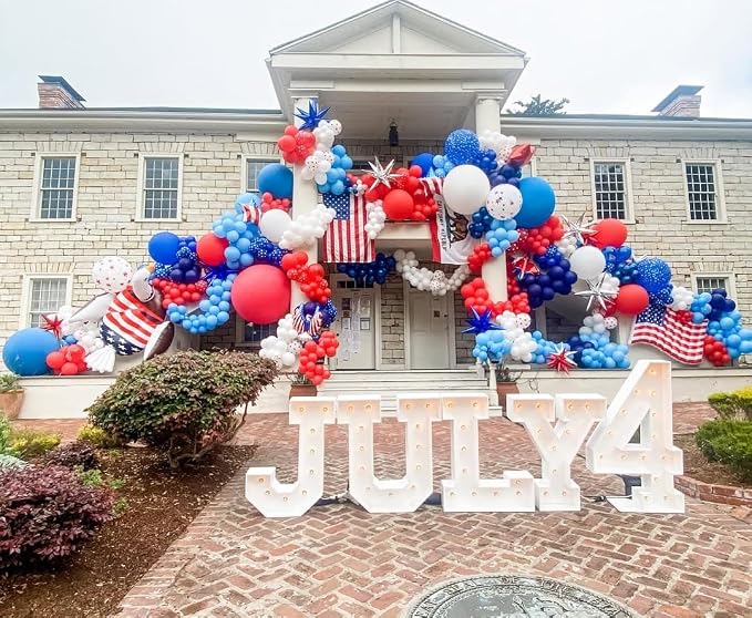 Red White and Blue Balloon Arch Kit - Image 3
