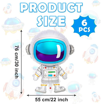 6 Pcs Astronaut Balloons for Kids - Image 2