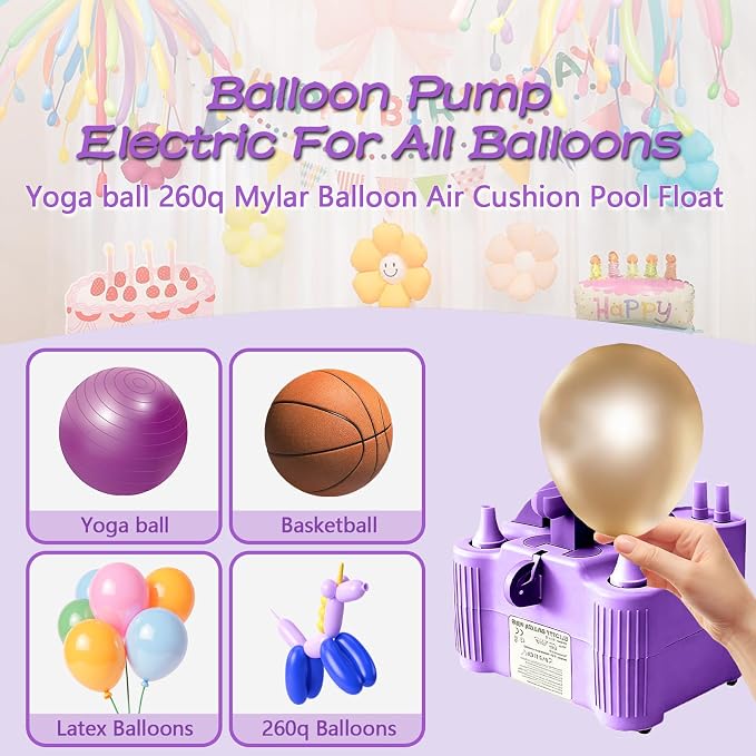 4-in-1 Electric Balloon Pump for All Balloons, Inflatables, and Sports Balls - Image 4