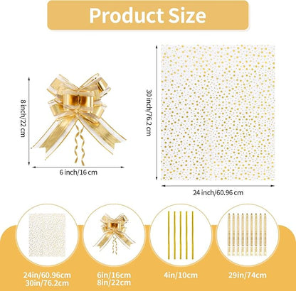 COQOFA 10 Pieces Large Cello/Cellophane Bags, 24x 30 Inches Clear Basket Gift - Image 2