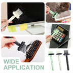 Boar Bristles Hair Brush for Women and Men, Detangling Hair Brush for Smoothing Massage Add Shine, Nylon&Boar Bristles Detangler brush for Hair Healthy (Cleaner-Green)