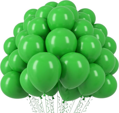 Voircoloria 110pcs Green Latex Party Balloons, 12inch | by Voircoloria