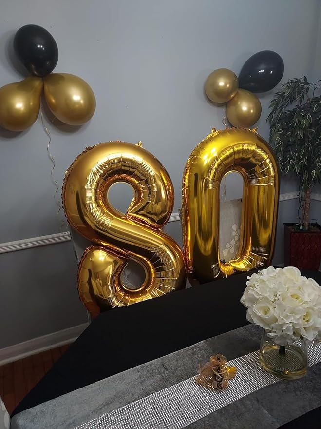 Numbers 17 Balloon 40Inch Gold Balloons - Image 4