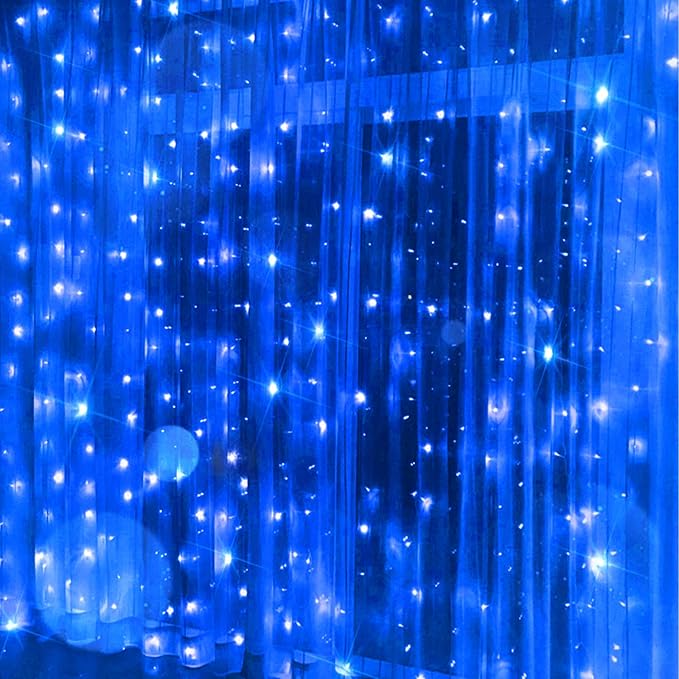 Curtain Lights for Bedroom, 200 Led Hanging String Lights Outdoor Waterproof - Image 7
