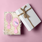 12 Pcs Unicorn Mini Detangler Brush, Mini Travel Hair Brush, Bristles Plastic Detangling Brush,No Tangle Soft Flexible Bristles for Straight, Curly, Thick Hair for Party Gift