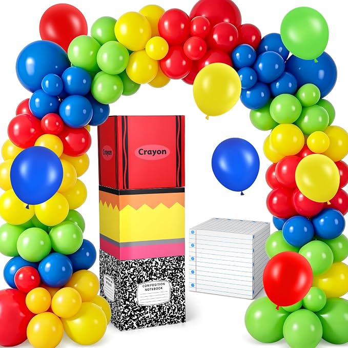 Booson 115 Pcs Back to School Decor Sets First Day of School Balloon Box | by Booson