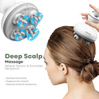 Electric Scalp Massager Cordless, Waterproof Handheld Head Hair Massage Massager, 84 Kneading Nodes & Pet-Friendly Cat Massager- Ideal Gift