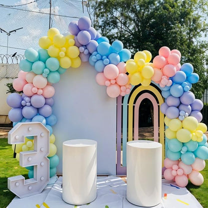 60pcs Pastel Balloons, Pastel Color Balloons, Macaron Green Pink Purple Teal - Image 7