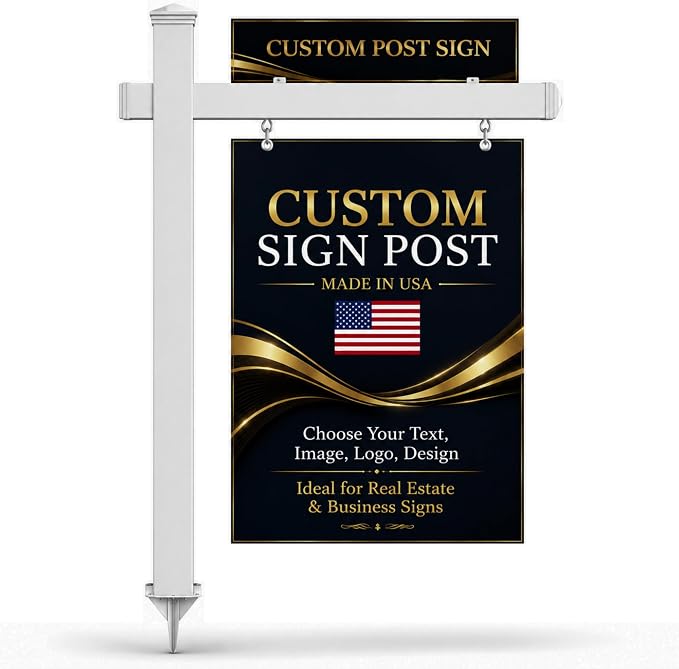 Custom Real Estate Sign Post By BCB Print – Yard Sign Holder by BCB