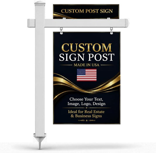 Custom Real Estate Sign Post By BCB Print – Yard Sign Holder by BCB