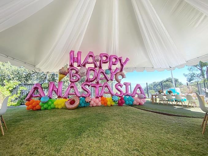 Hot Pink Letter I Balloons, I Letter Balloon 40 Inch Foil I Balloon | Hot Pink - Image 6