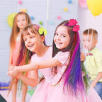 New Hair Chalk Comb Temporary DIY Hair Color for girls kids age 4 5 6 7 8 9 10 Washable Hair Chalk for Christmas Birthday Cosplay (Blue, Yellow, Purple, Red, Green, Pink)