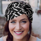 DRESHOW 4 Pack Turban Headbands for Women Wide Vintage Head Wraps Knotted Cute Hair Band Accessories