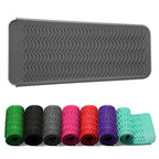 ZAXOP Resistant Silicone Mat Pouch for Flat Iron, Curling Iron,Hot Hair Tools (Grey)