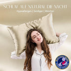 ZIMASILK 100% Pure Mulberry Silk Pillowcase for Hair and Skin Health,Soft and Smooth,Both Sides Premium Grade 6A Silk,600 Thread Count,with Hidden Zipper,1pc (King 20''x36'',Beige)