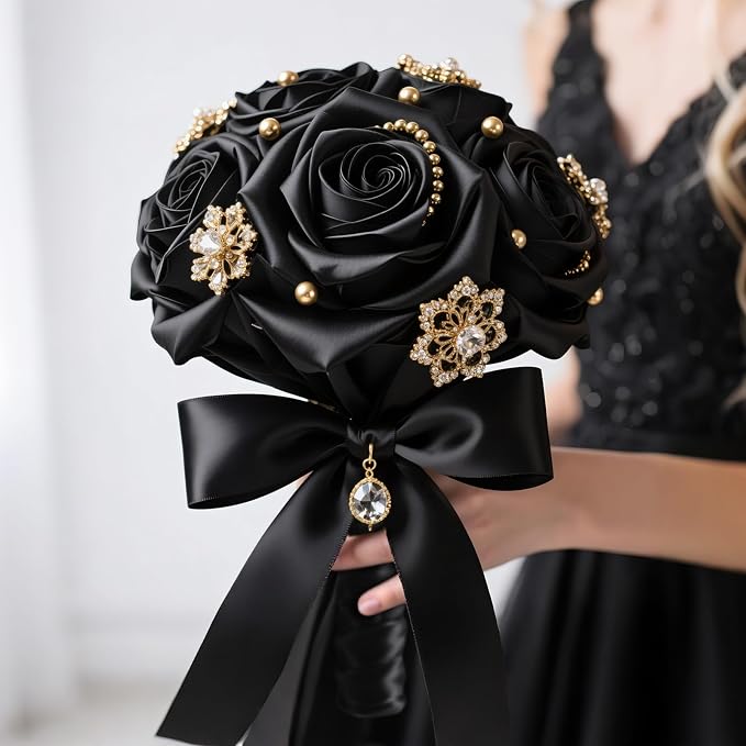 KINGLAKE Black Satin Ribbon - Image 5