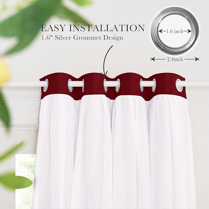 PONY DANCE Bedroom Curtains Decorative, 52 by 84 inches - Image 8