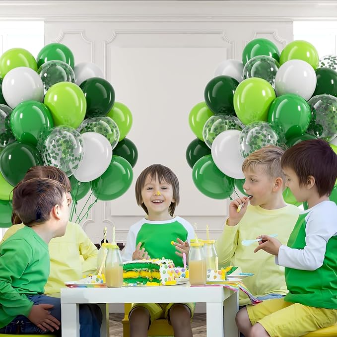 60Pcs Green Balloons 12inch - Image 5