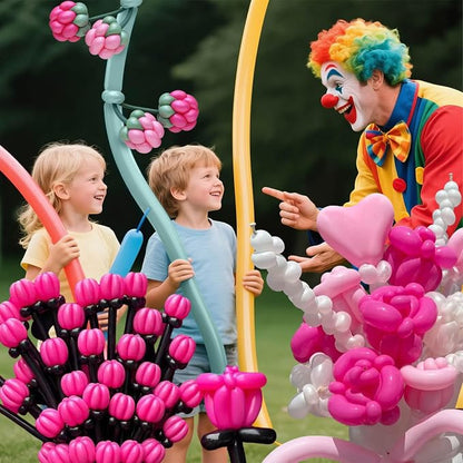 Hot Pink Long Balloons Premium 260 Twisting Balloons Animals Magic - Image 7