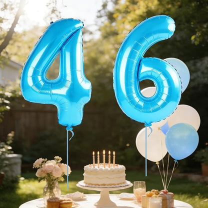 40 Inch Number 46 Balloons for 46th Birthday Party Decorations, 0-100 Jewelry - Image 3