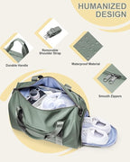Gym Bag Womens,Travel Duffel Carry on Bag Sport Tote Bag Weekend Overnight Bag