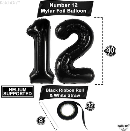 KatchOn, Helium Supported, Self Sealing, Includes 32ft Ribbon & Straw - Image 2