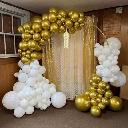 White Balloons - 5 inch 120pcs Latex - Round White Birthday Balloon, Helium - Image 5