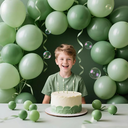 200pcs Sage Green Balloons 5 Inch, Small Mini Latex Balloons - Image 6