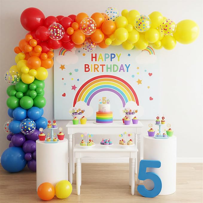 RUBFAC Orange Balloons 120pcs 5 Inch Latex Party Balloons - Image 5